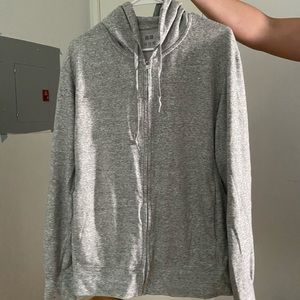 Uniqlo Grey Zip Up Hoodie